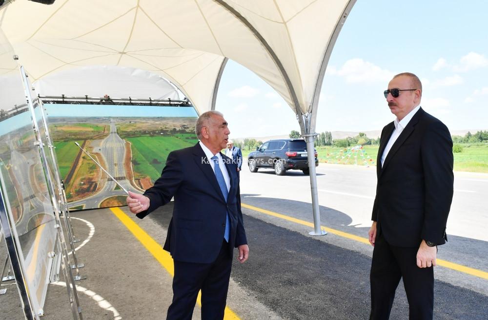 president-ilham-aliyev-examined-construction-progress-of-27km-long-section-of-ahmadbeyli-fuzuli-shusha-highway-updated