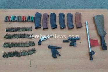 azerbaijan-police-found-numerous-weapons-and-ammunition-in-khankandi