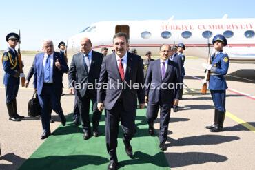 turkish-vice-president-arrives-on-visit-to-azerbaijan-(photo)